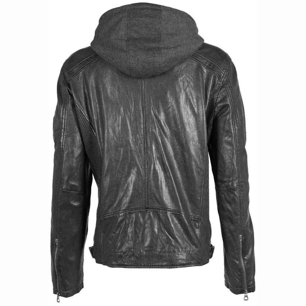 Geaca de Piele Barbati Gipsy Neagra GMClance Geaca de Piele Barbati Gipsy Neagra GMClance - readytowear.ro