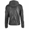 Geaca de Piele Barbati Gipsy Neagra GMClance - readytowear.ro