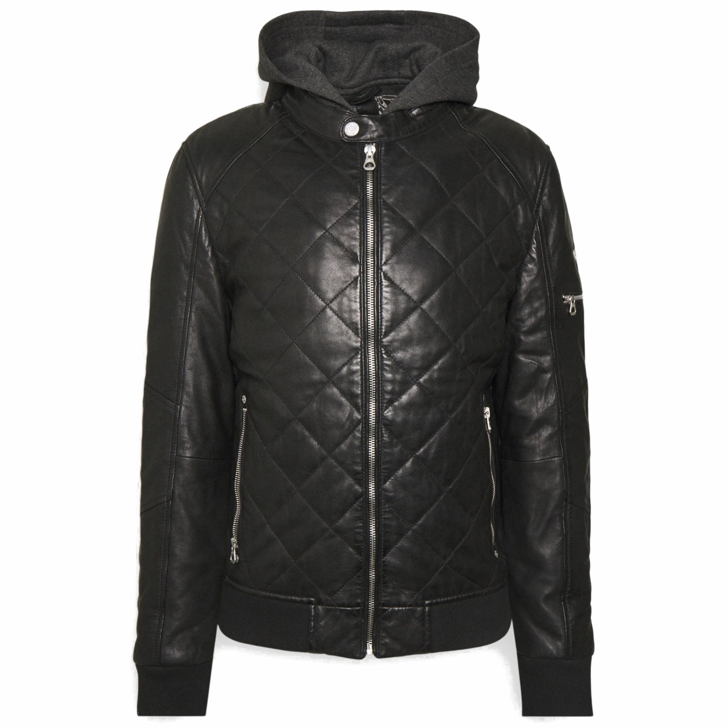 Geaca de Iarna din Piele Barbati Gipsy Neagra GMCludo – IMBRACAMINTE