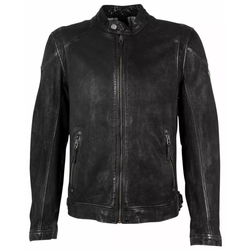 Geaca de Piele Barbati Gipsy Neagra GMColt – IMBRACAMINTE