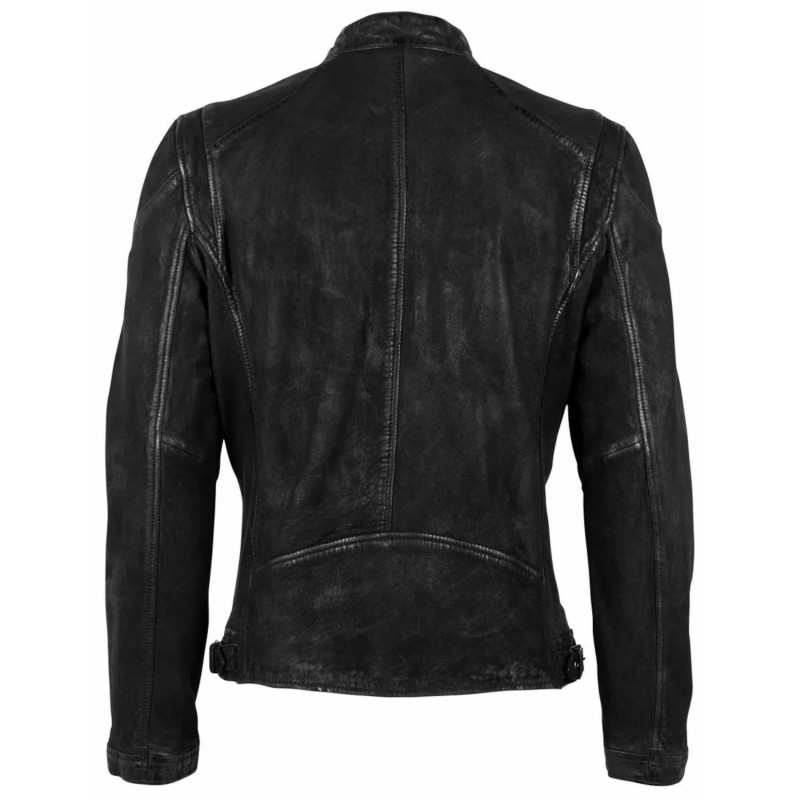 Geaca de Piele Barbati Gipsy Neagra GMColt – IMBRACAMINTE