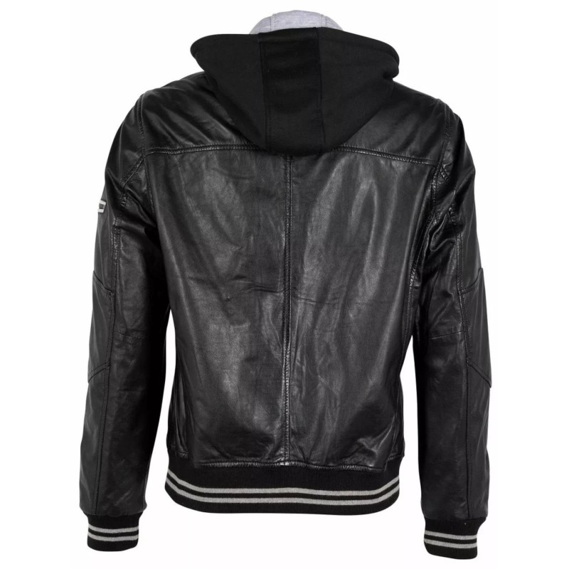 Geaca de Piele Barbati Gipsy Neagra GMCombas – IMBRACAMINTE
