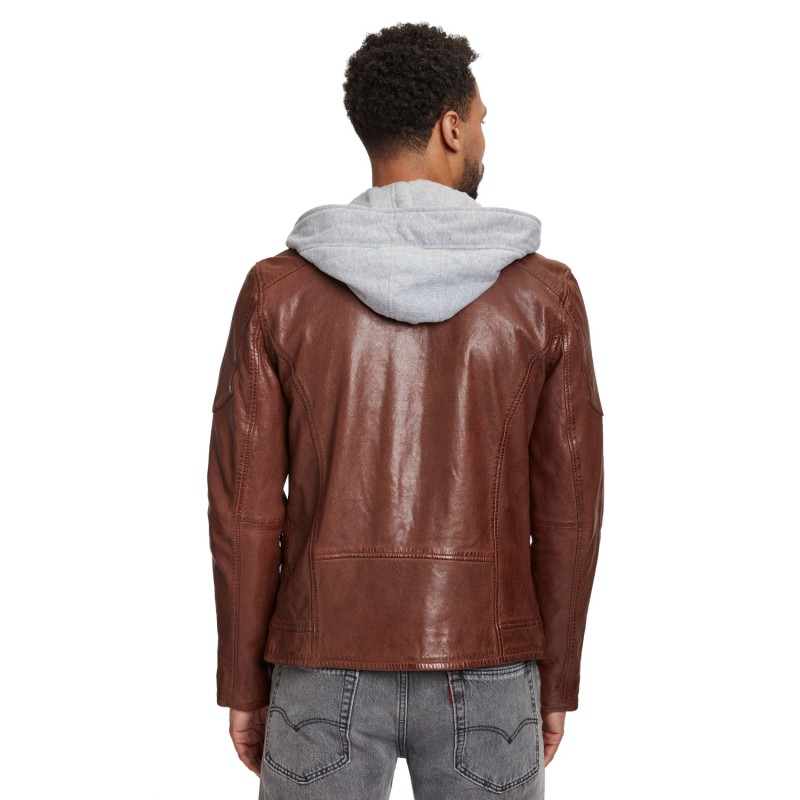 Geaca de Piele Barbati Gipsy Coniac Inchis GMCoopa – IMBRACAMINTE Geaca de Piele Barbati Gipsy Coniac Inchis GMCoopa – IMBRACAMINTE