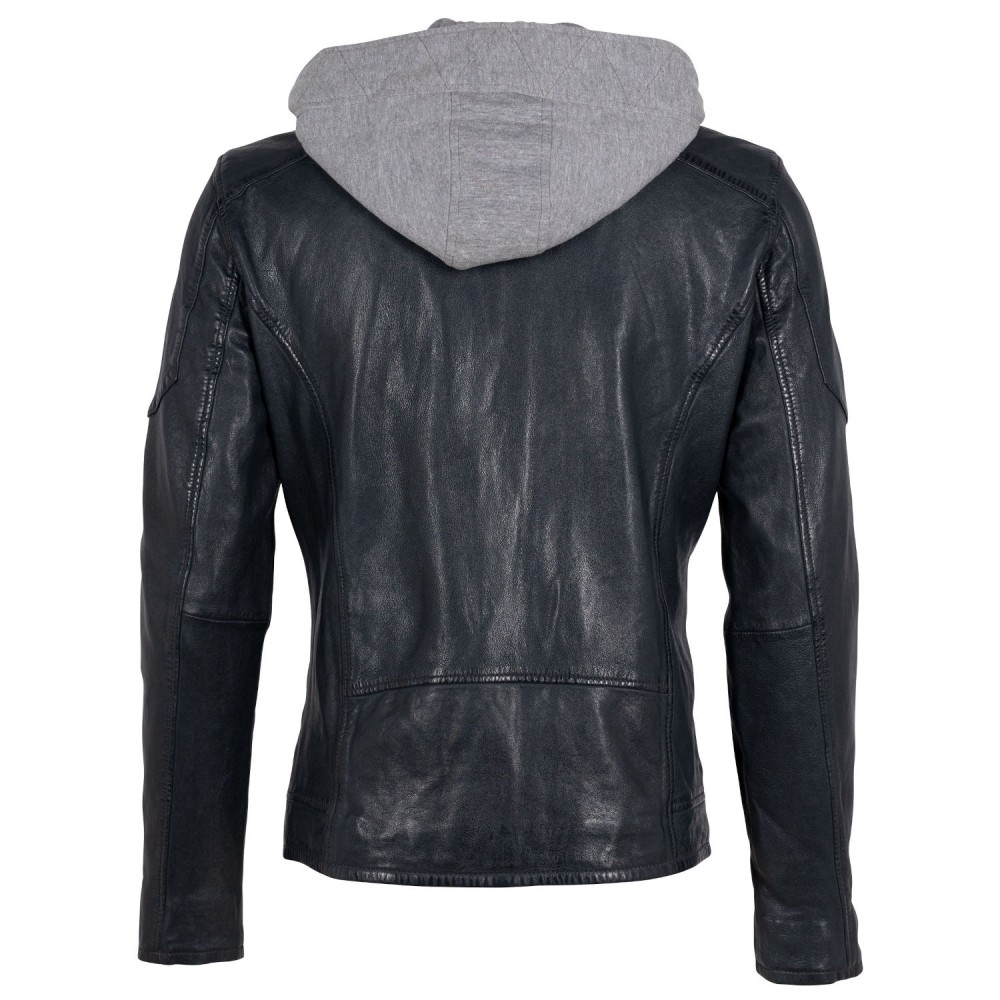 Geaca de Piele Barbati Gipsy Gri Inchis GMCoopa Geaca de Piele Barbati Gipsy Gri Inchis GMCoopa - readytowear.ro
