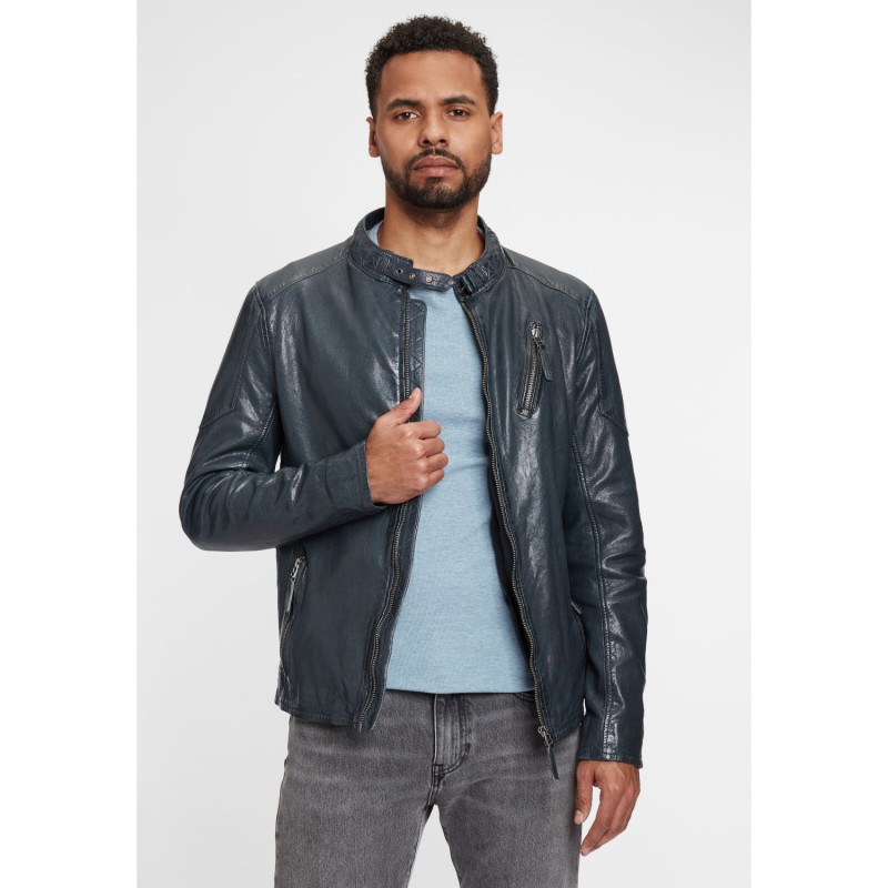 Geaca de Piele Barbati Gipsy Gri Inchis GMCoopa – IMBRACAMINTE Geaca de Piele Barbati Gipsy Gri Inchis GMCoopa – IMBRACAMINTE