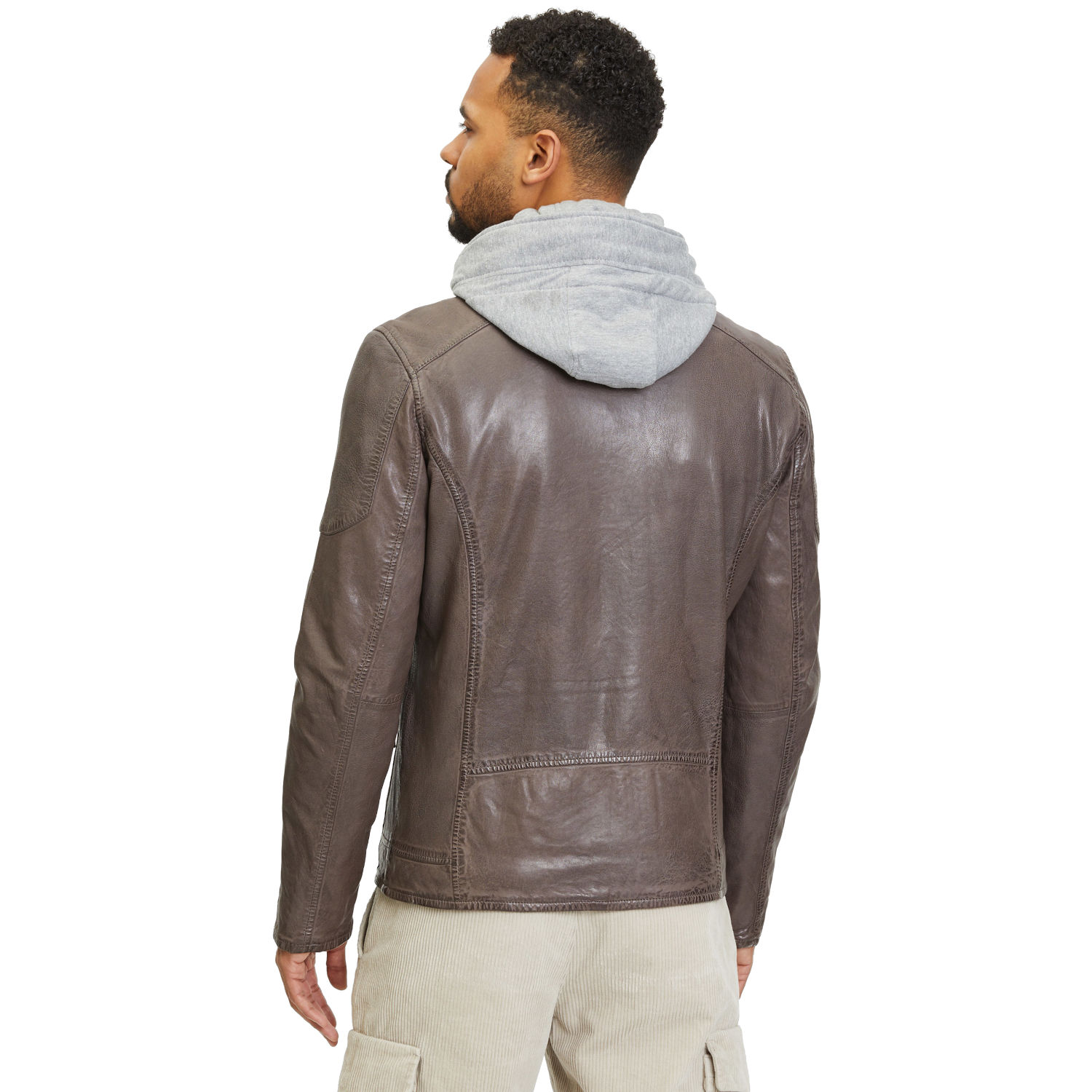 Geaca de Piele Barbati Gipsy Maro Inchis GMCoopa – IMBRACAMINTE