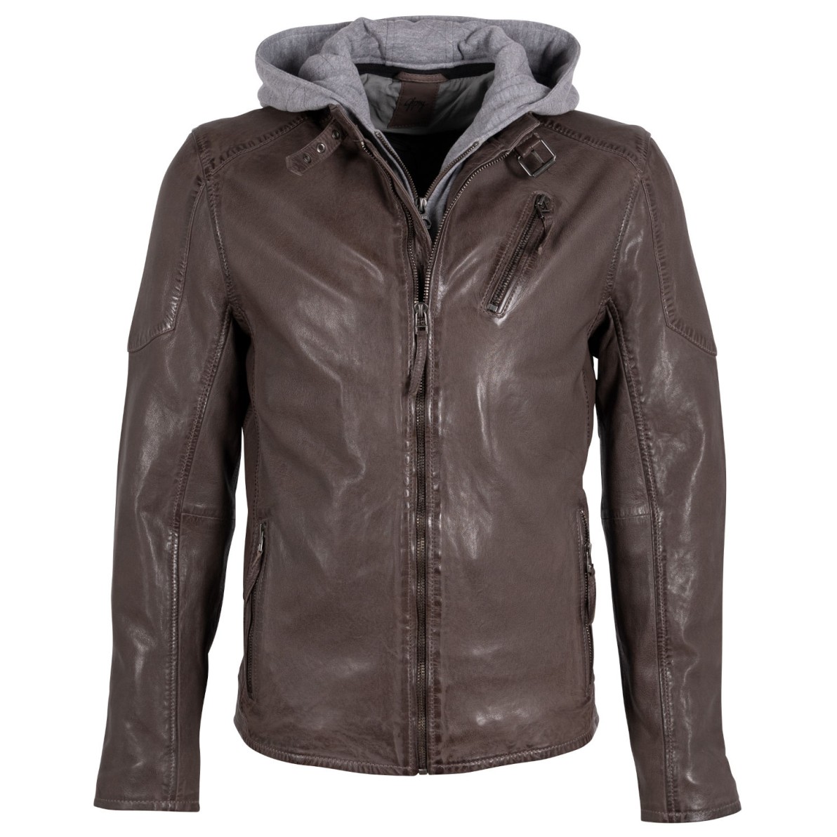 Geaca de Piele Barbati Gipsy Maro Inchis GMCoopa – IMBRACAMINTE