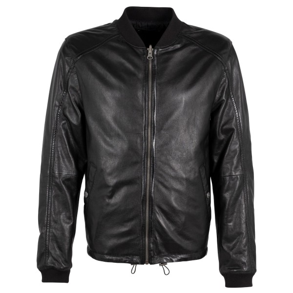 Geaca de Piele cu doua fete Barbati Gipsy Negru/Negru GMCranch – IMBRACAMINTE — fotografia 1