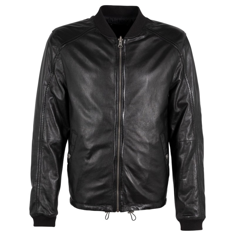 Geaca de Piele cu doua fete Barbati Gipsy Negru/Negru GMCranch – Black Friday