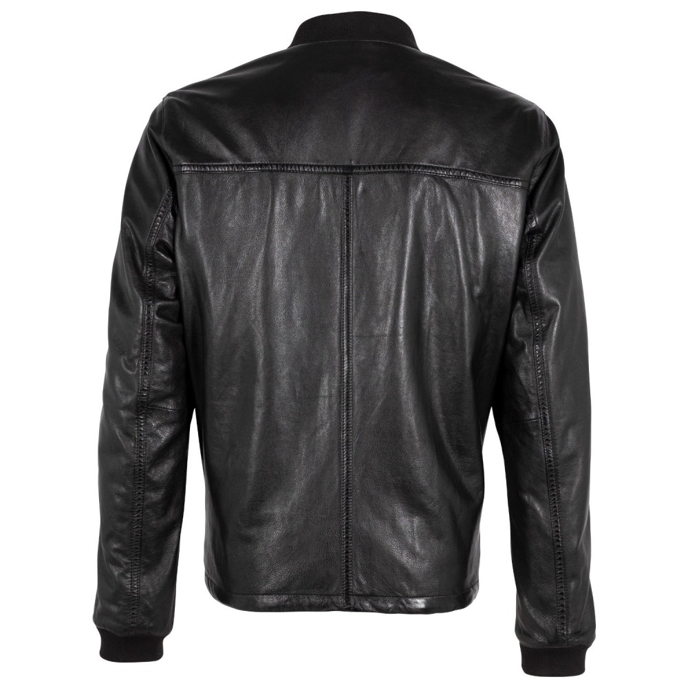 Geaca de Piele cu doua fete Barbati Gipsy Negru/Negru GMCranch Geaca de Piele cu doua fete Barbati Gipsy Negru/Negru GMCranch - readytowear.ro