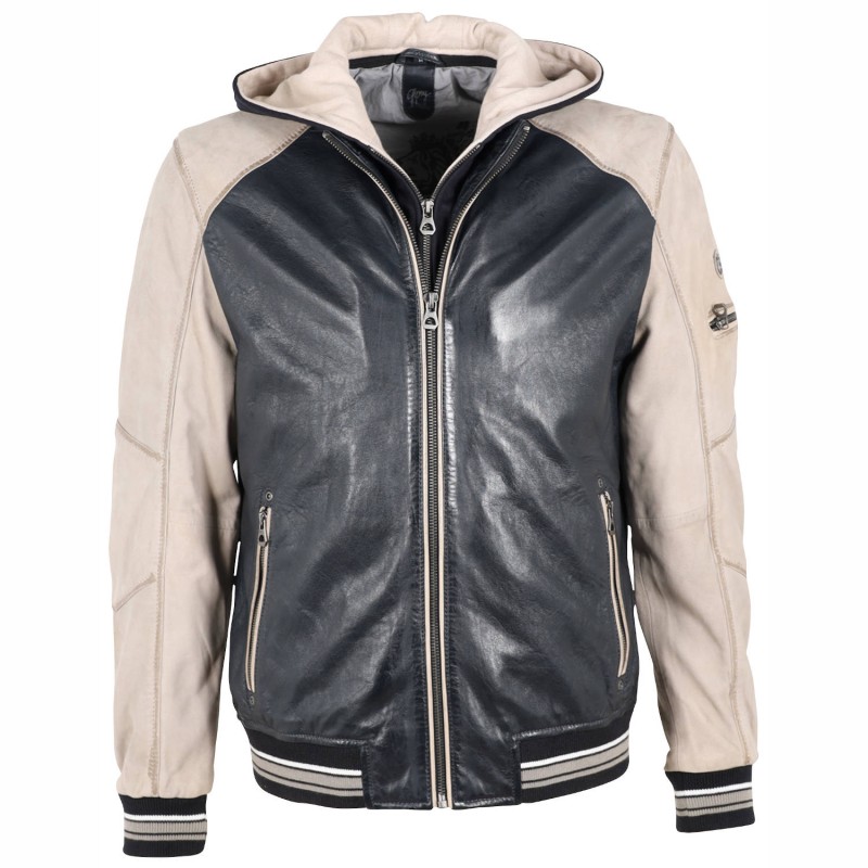 Geaca de Piele Barbati Gipsy Bleumarin/Gri Argintiu GMCrombo LAORV/LNUV – IMBRACAMINTE Geaca de Piele Barbati Gipsy Bleumarin/Gri Argintiu GMCrombo LAORV/LNUV – IMBRACAMINTE