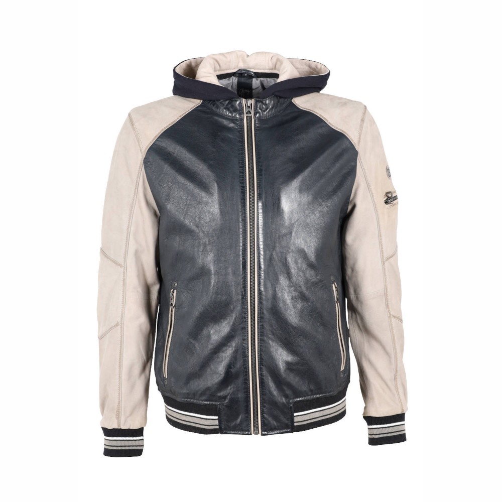 Geaca de Piele Barbati Gipsy Bleumarin/Gri Argintiu GMCrombo LAORV/LNUV Geaca de Piele Barbati Gipsy Bleumarin/Gri Argintiu GMCrombo LAORV/LNUV - readytowear.ro