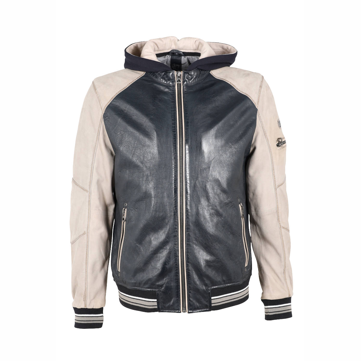 Geaca de Piele Barbati Gipsy Bleumarin/Gri Argintiu GMCrombo LAORV/LNUV – IMBRACAMINTE