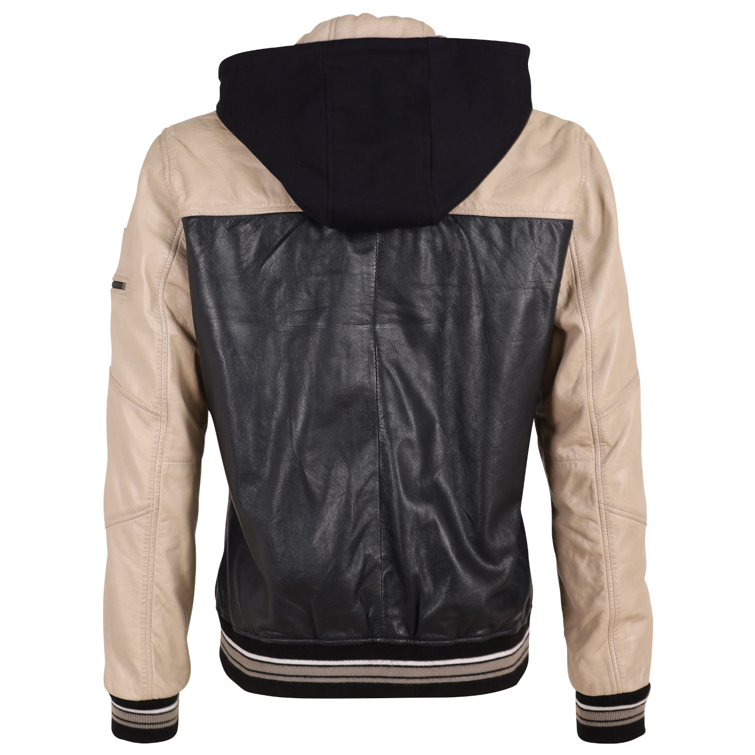 Geaca de Piele Barbati Gipsy Bleumarin/Bej GMCrombo W22 LAORV – IMBRACAMINTE