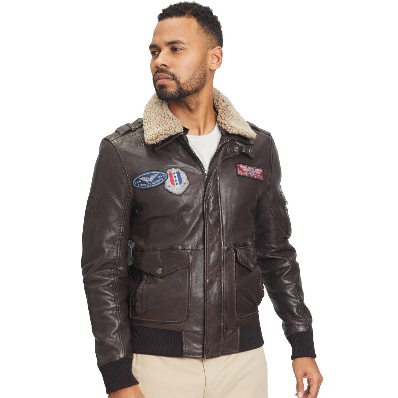 Geaca de Piele Barbati Gipsy Maro Inchis GMCruise – IMBRACAMINTE Geaca de Piele Barbati Gipsy Maro Inchis GMCruise – IMBRACAMINTE