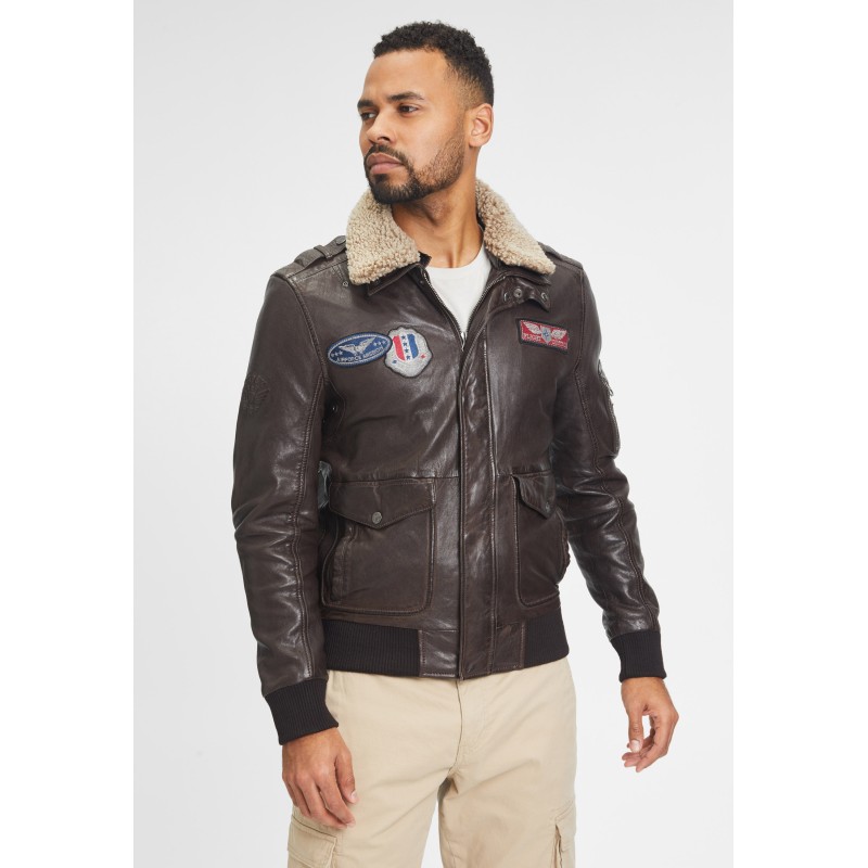 Geaca de Piele Barbati Gipsy Maro Inchis GMCruise – IMBRACAMINTE Geaca de Piele Barbati Gipsy Maro Inchis GMCruise – IMBRACAMINTE