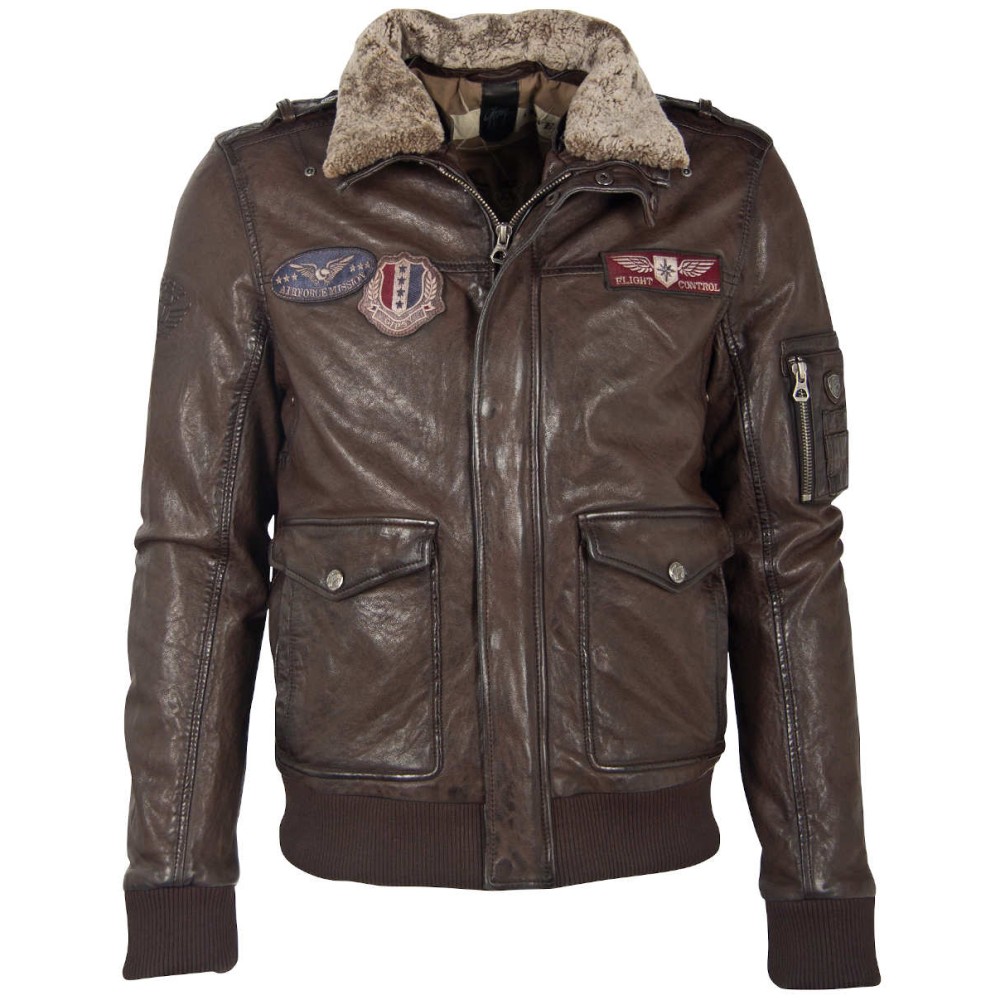Geaca de Piele Barbati Gipsy Maro Inchis GMCruise LAPIV W geci de piele - readytowear.ro