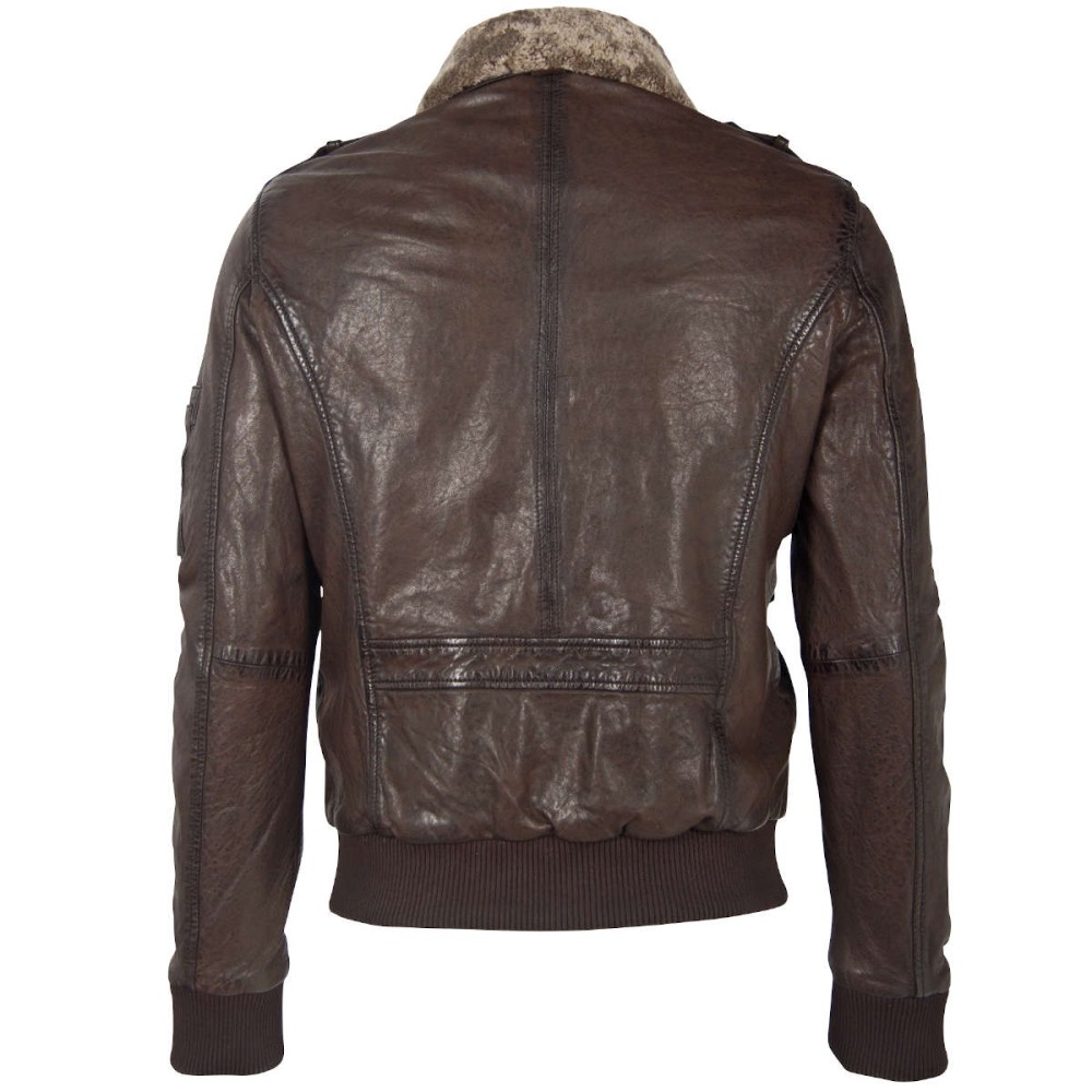 Geaca de Piele Barbati Gipsy Maro Inchis GMCruise LAPIV W geci de piele - readytowear.ro