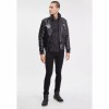 Geaca de Piele Barbati Gipsy Neagra GMCruise - readytowear.ro