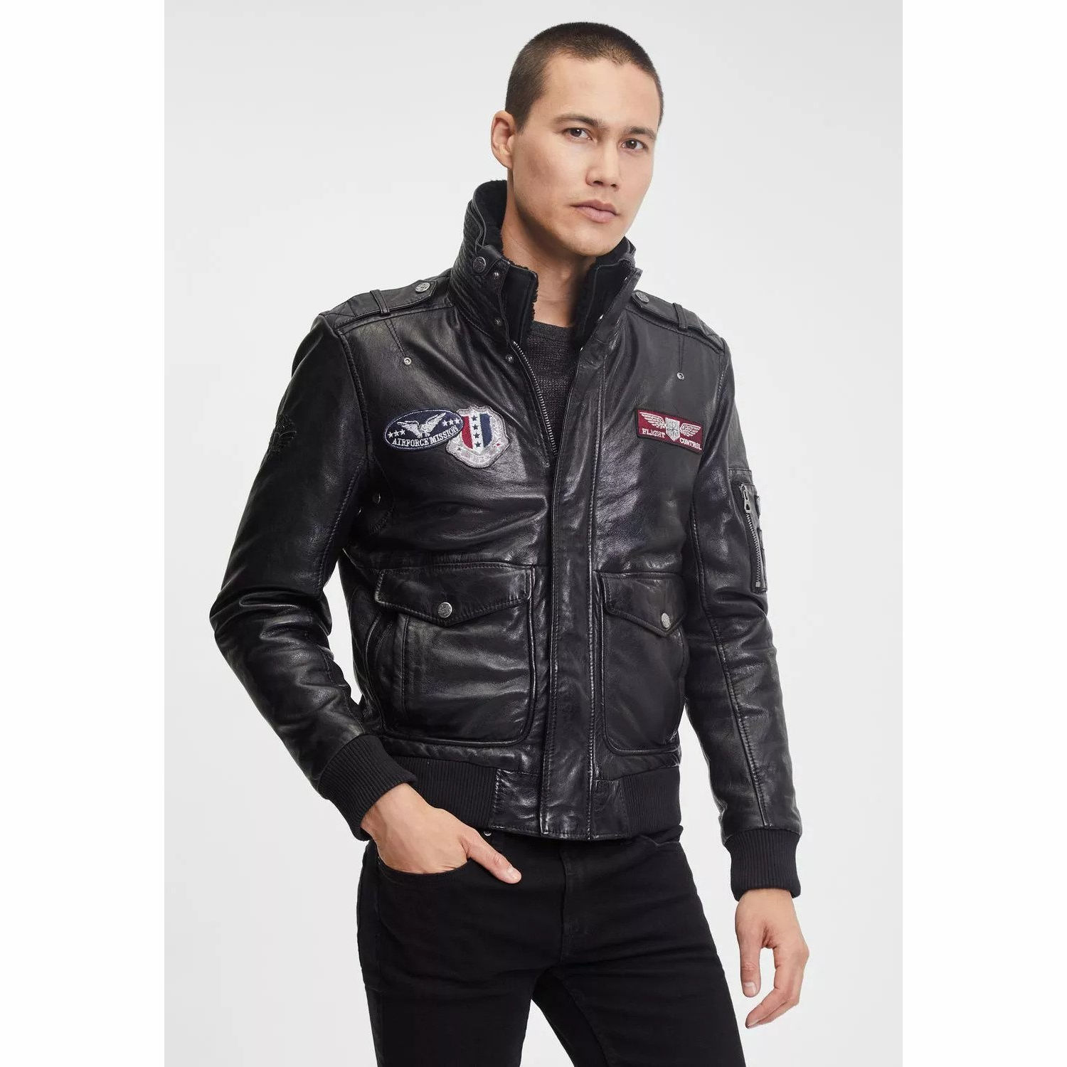 Geaca de Piele Barbati Gipsy Neagra GMCruise – Black Friday Geaca de Piele Barbati Gipsy Neagra GMCruise – Black Friday