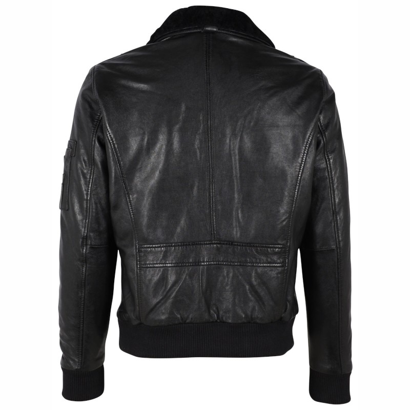 Geaca de Piele Barbati Gipsy Neagra GMCruise – Black Friday