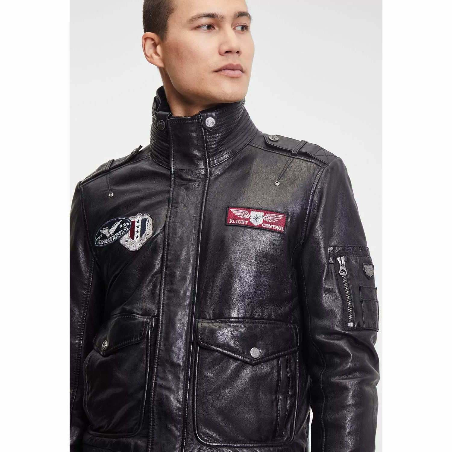 Geaca de Piele Barbati Gipsy Neagra GMCruise – IMBRACAMINTE Geaca de Piele Barbati Gipsy Neagra GMCruise – IMBRACAMINTE