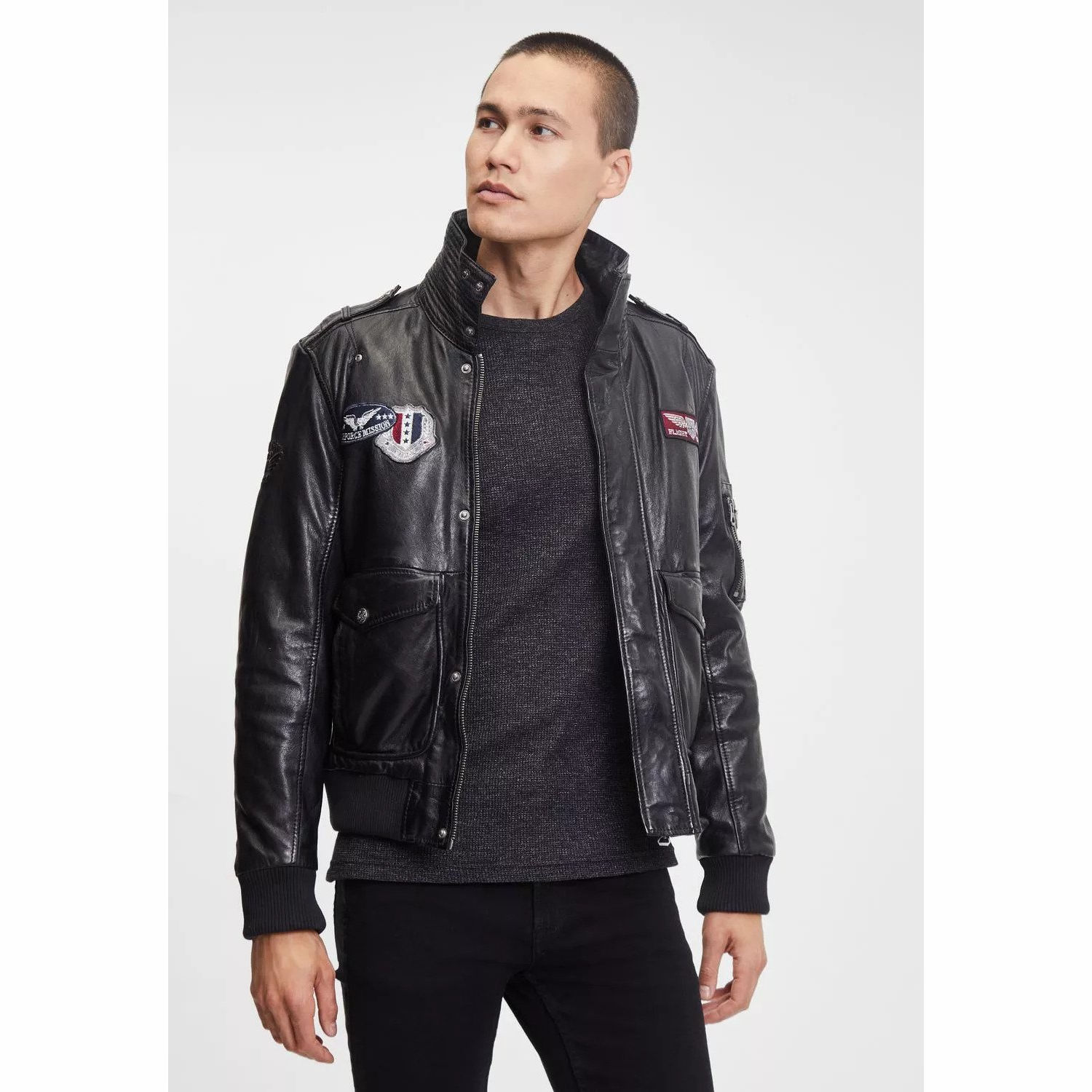 Geaca de Piele Barbati Gipsy Neagra GMCruise – IMBRACAMINTE Geaca de Piele Barbati Gipsy Neagra GMCruise – IMBRACAMINTE