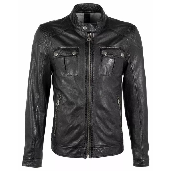 Geaca de Piele Barbati Gipsy Neagra GMCudro – IMBRACAMINTE — fotografia 1