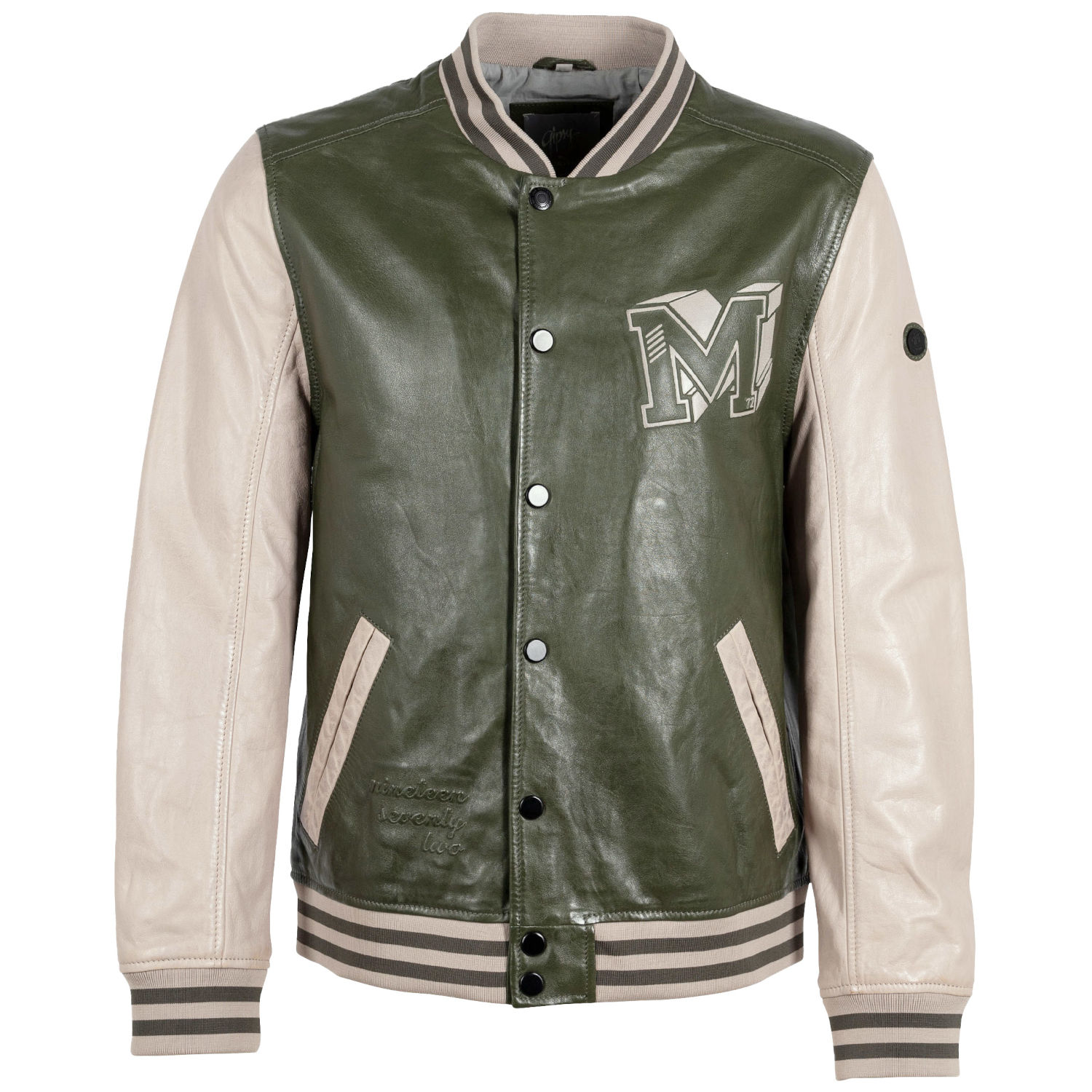 Geaca de Piele Barbati Gipsy Verde Inchis/Gri Deschis GMCuno – Geci de Piele Geaca de Piele Barbati Gipsy Verde Inchis/Gri Deschis GMCuno – Geci de Piele