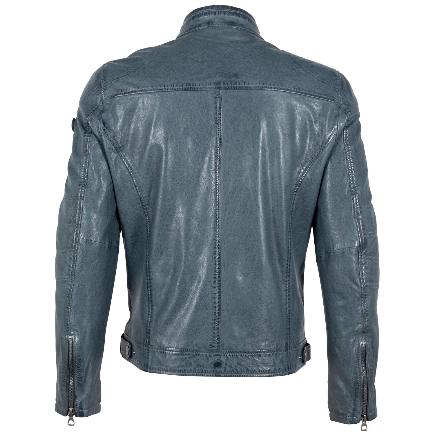 Geaca de Piele Barbati Gipsy Albastru Denim GMCybo – Black Friday