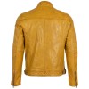 Geaca de Piele Barbati Gipsy Galben Mustar GMCybo – Geci de Piele
