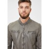 Geaca de Piele Barbati Gipsy Gri GMCybo Geaca de Piele Barbati Gipsy Gri GMCybo - readytowear.ro
