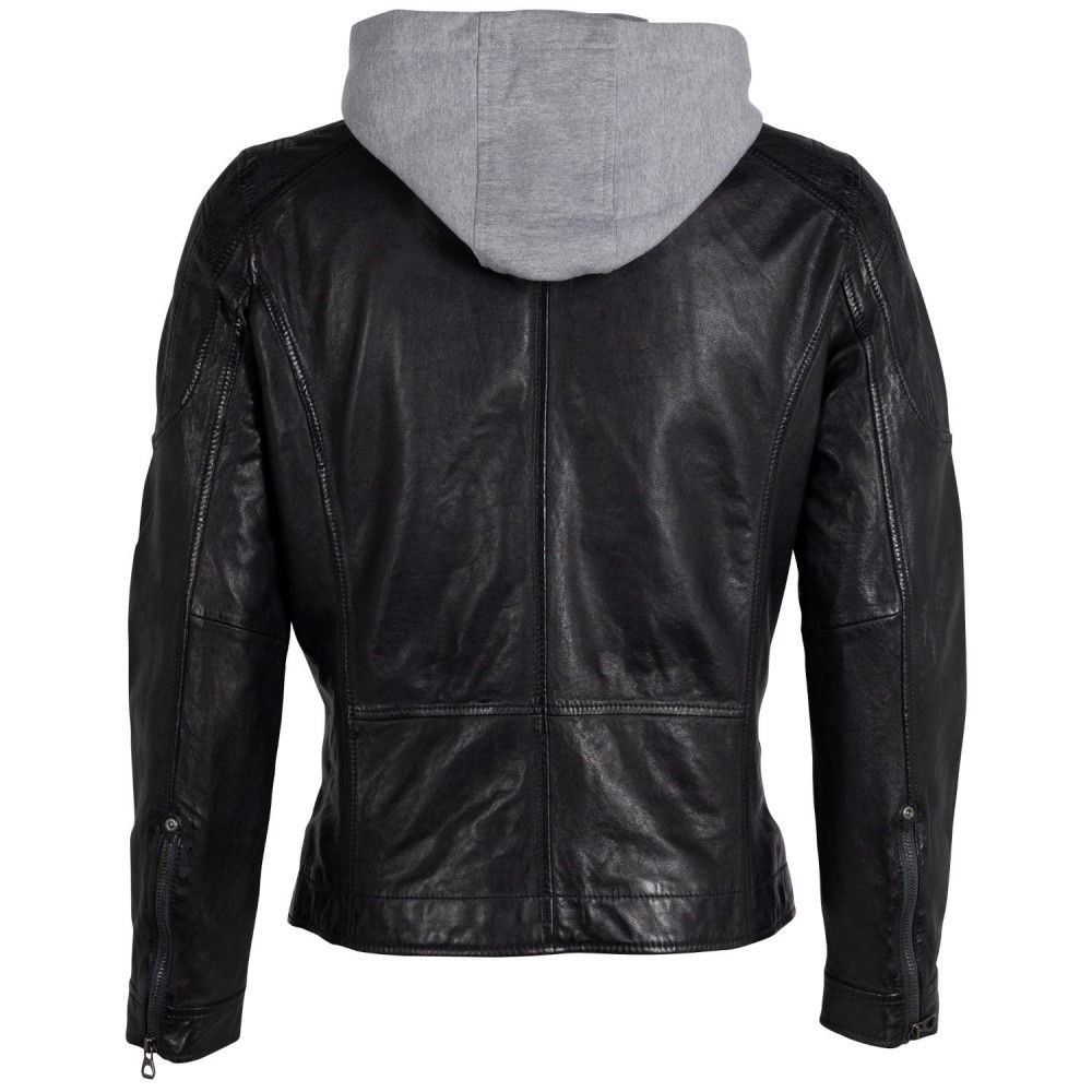 Geaca de Piele Barbati Gipsy Negru/Bleumarin GMDanzel Geaca de Piele Barbati Gipsy Negru/Bleumarin GMDanzel - readytowear.ro