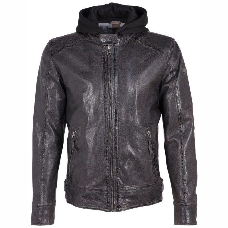 Geaca de Piele Barbati Gipsy Antracit GMDawide LARIV – IMBRACAMINTE