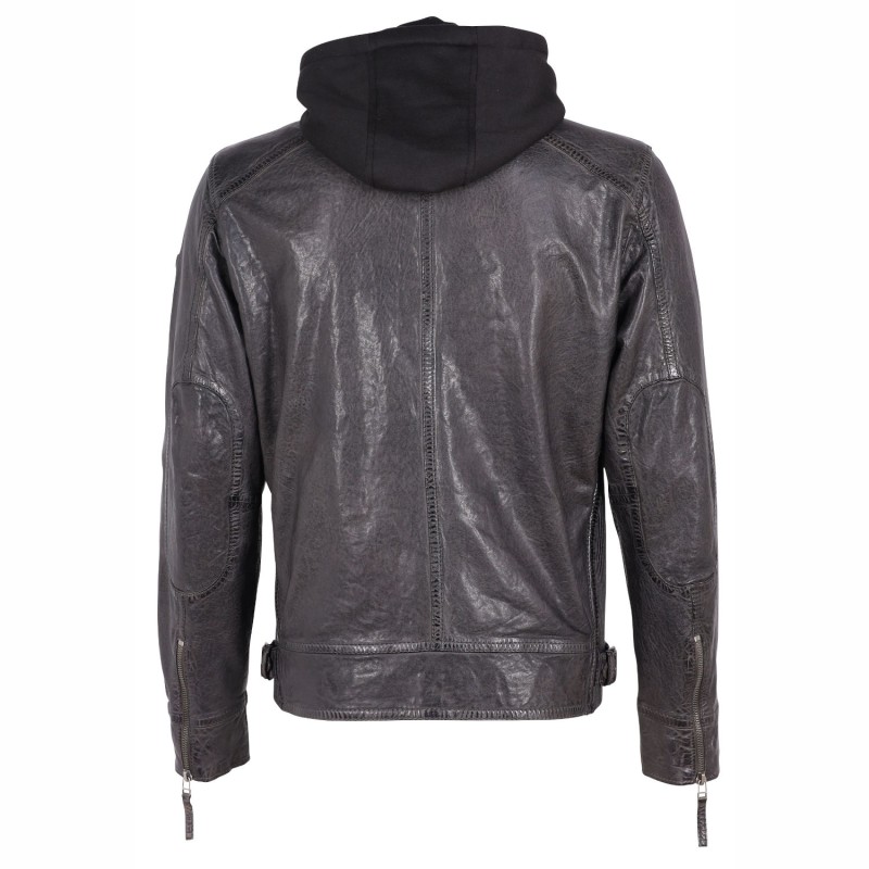 Geaca de Piele Barbati Gipsy Antracit GMDawide LARIV – IMBRACAMINTE