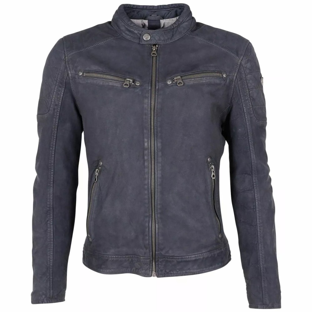 Geaca de Piele Barbati Gipsy Bleumarin GMDelgany LNUV Geaca de Piele Barbati Gipsy Bleumarin GMDelgany LNUV - readytowear.ro