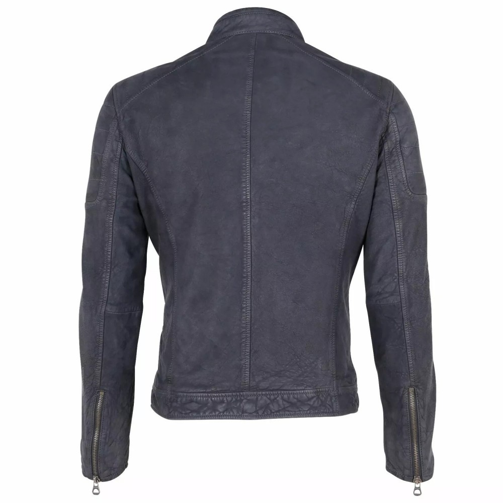 Geaca de Piele Barbati Gipsy Bleumarin GMDelgany LNUV Geaca de Piele Barbati Gipsy Bleumarin GMDelgany LNUV - readytowear.ro