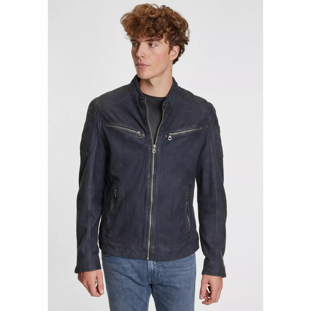 Geaca de Piele Barbati Gipsy Bleumarin GMDelgany LNUV Geaca de Piele Barbati Gipsy Bleumarin GMDelgany LNUV - readytowear.ro