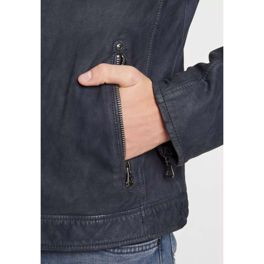 Geaca de Piele Barbati Gipsy Bleumarin GMDelgany LNUV Geaca de Piele Barbati Gipsy Bleumarin GMDelgany LNUV - readytowear.ro