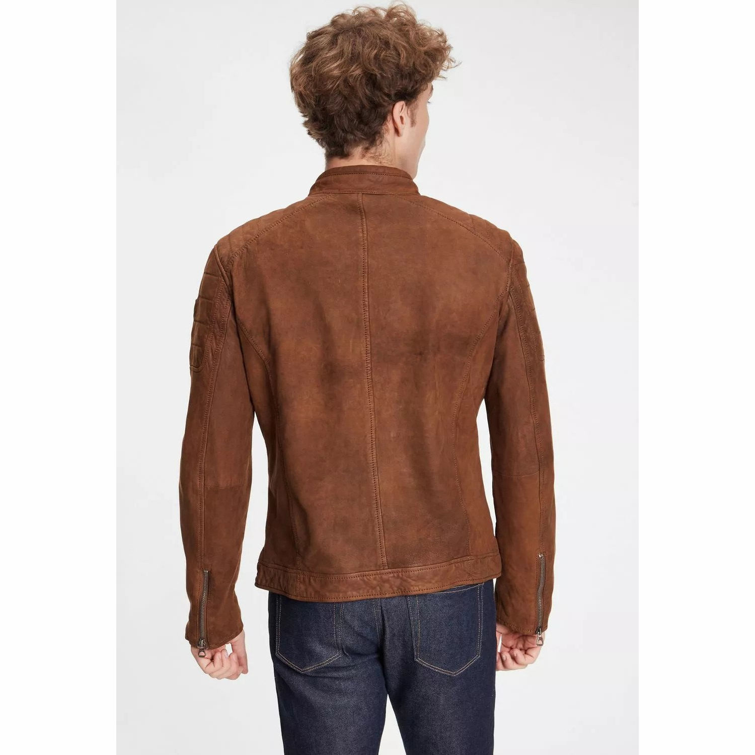 Geaca de Piele Barbati Gipsy Coniac GMDelgany LNUV – IMBRACAMINTE