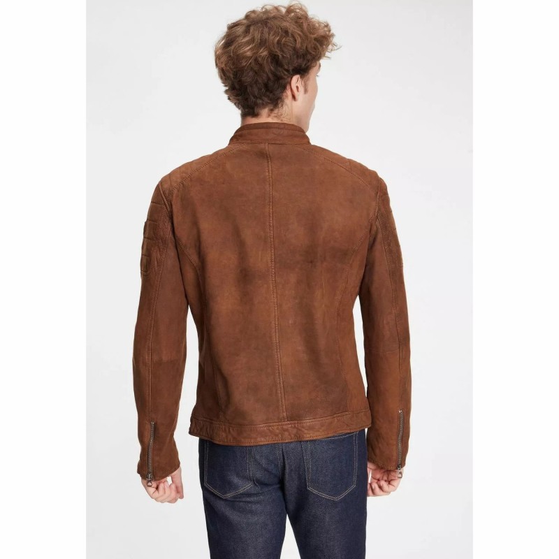 Geaca de Piele Barbati Gipsy Coniac GMDelgany LNUV – IMBRACAMINTE