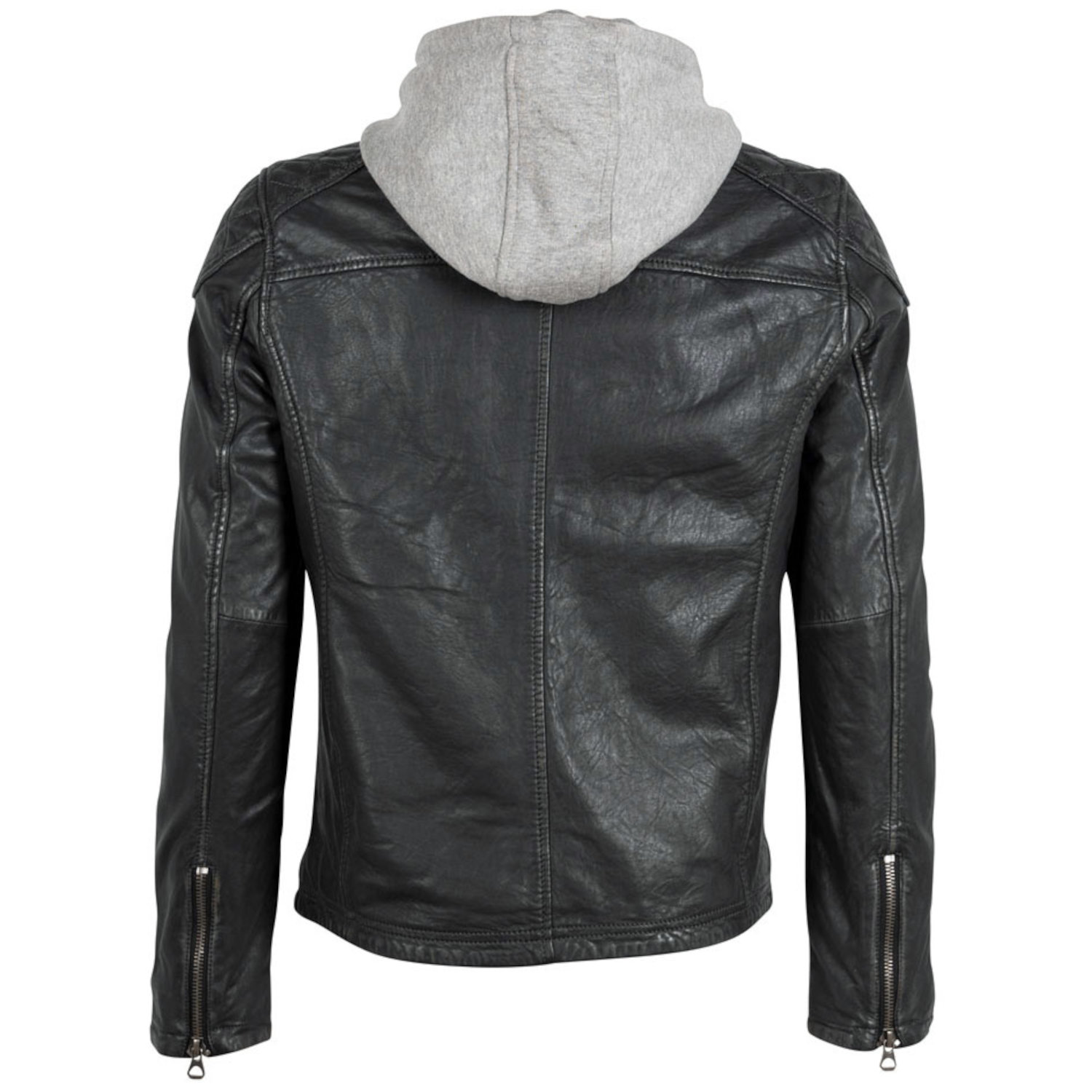 Geaca de Piele Barbati Gipsy Negru Vintage GMDerril – Black Friday