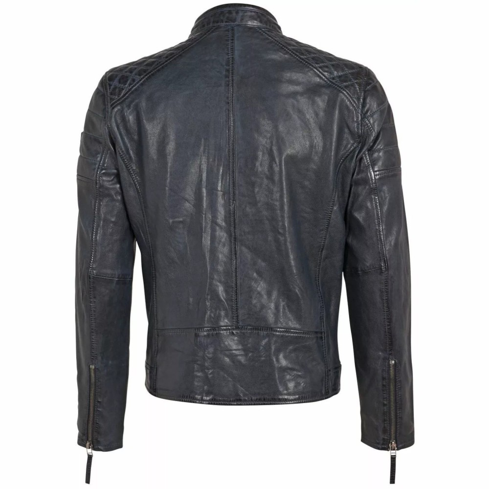 Geaca de Piele Barbati Gipsy Bleumarin GMDonnie LAKEV Geaca de Piele Barbati Gipsy Bleumarin GMDonnie LAKEV - readytowear.ro