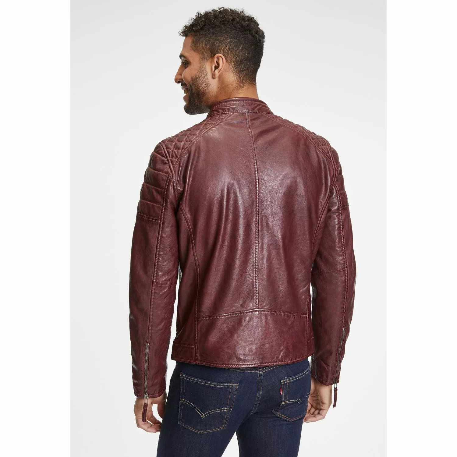 Geaca de Piele Barbati Gipsy Visinie GMDonnie LAKEV – IMBRACAMINTE