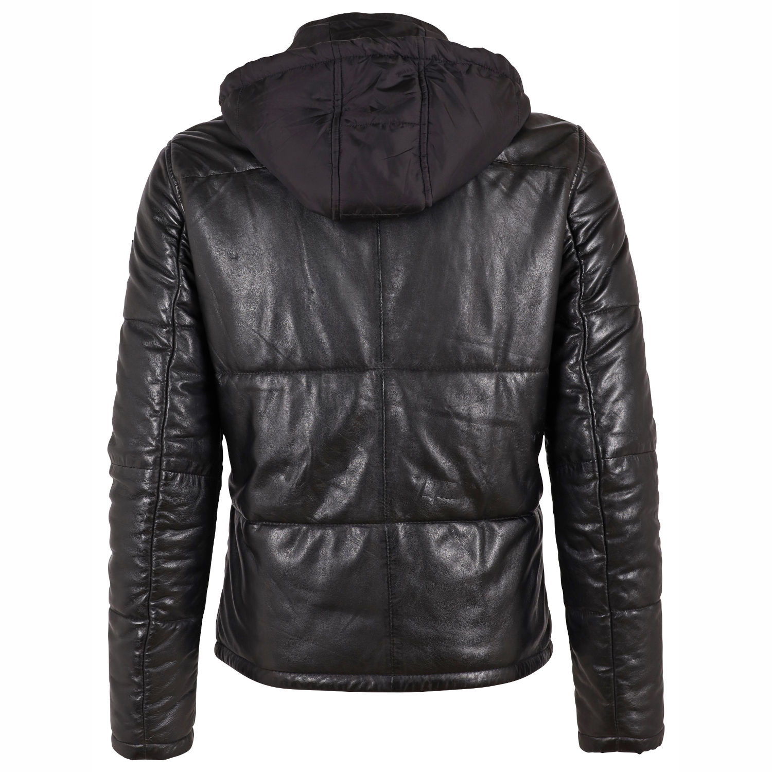 Geaca de Iarna din Piele Barbati Gipsy Neagra GMDule – Black Friday