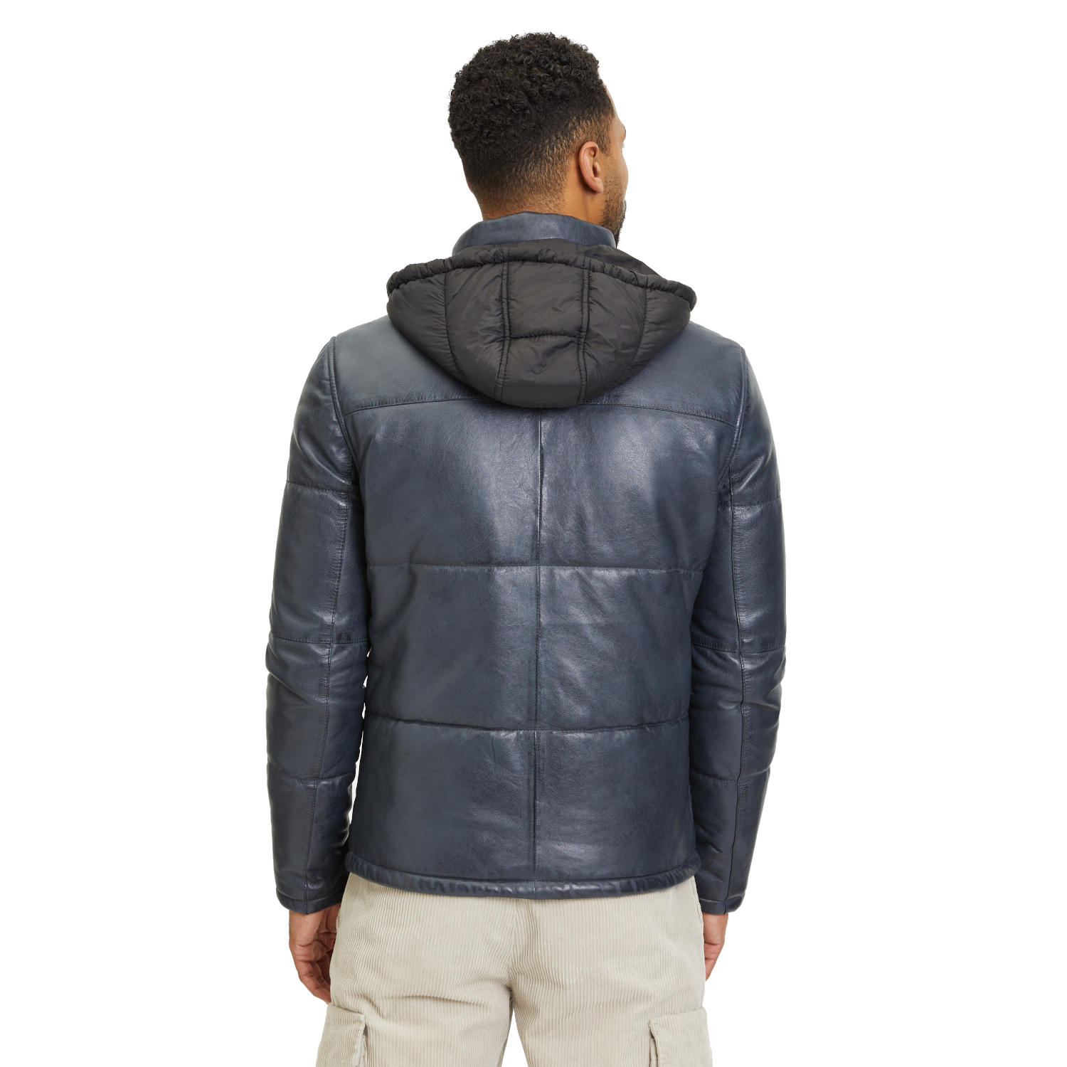 Geaca de Iarna din Piele Barbati Gipsy Bleumarin GMDule – Black Friday