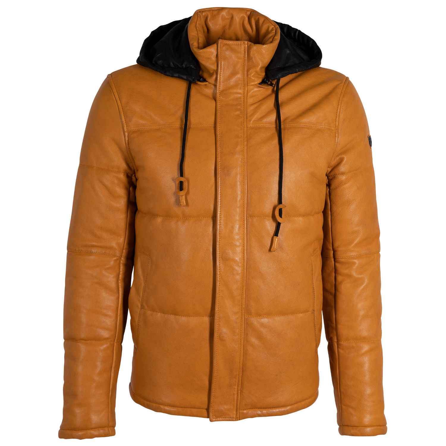 Geaca de Iarna din Piele Barbati Gipsy Galben Mustar GMDule – Black Friday