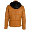 Geaca de Iarna din Piele Barbati Gipsy Galben Mustar GMDule – Black Friday