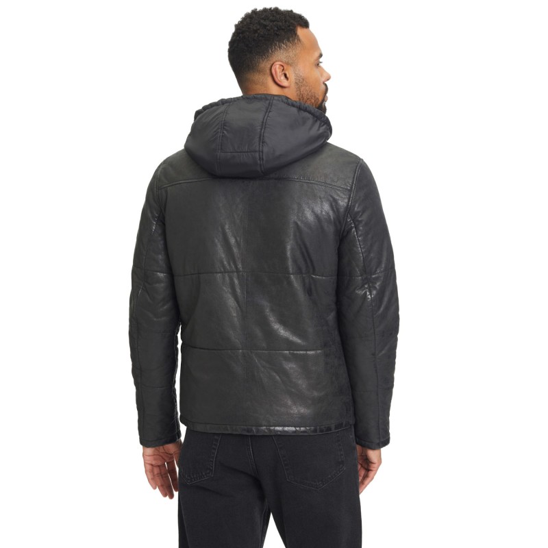 Geaca de Iarna din Piele Barbati Gipsy Neagra GMDule – IMBRACAMINTE Geaca de Iarna din Piele Barbati Gipsy Neagra GMDule – IMBRACAMINTE