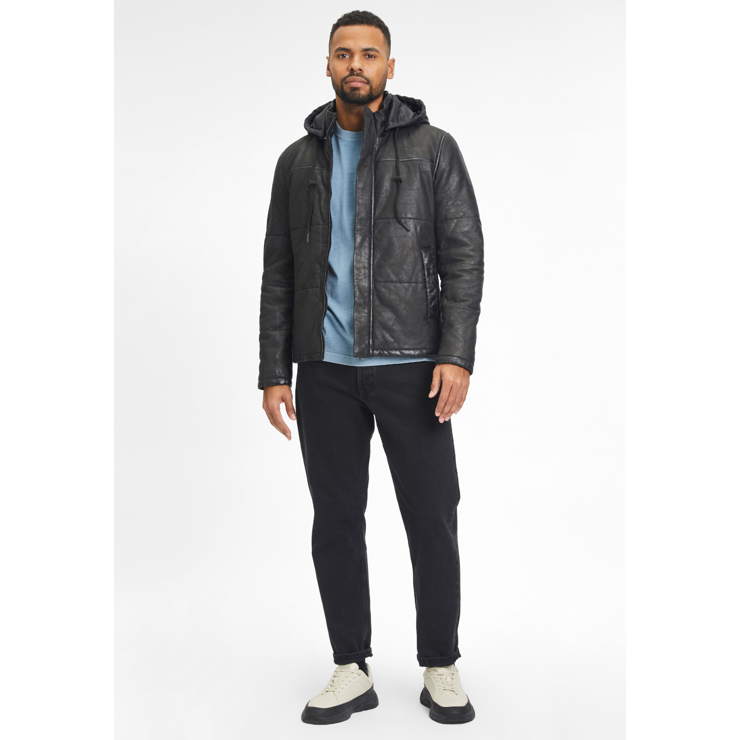 Geaca de Iarna din Piele Barbati Gipsy Neagra GMDule – Black Friday Geaca de Iarna din Piele Barbati Gipsy Neagra GMDule – Black Friday